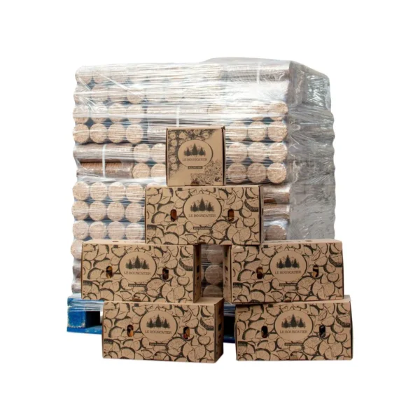 media-10 Kit 1000 kg bûches compressées + 5 cartons allume-bois + 2 kg allume-feu