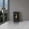 Poêle à granulés étanche Roma – 14-18 kW (Design architectural)